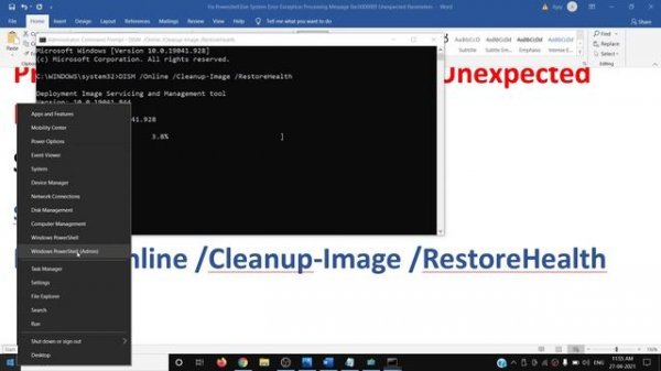 Fix Powershell.Exe System Error Exception Processing Message 0xc0000005 Unexpected Parameters