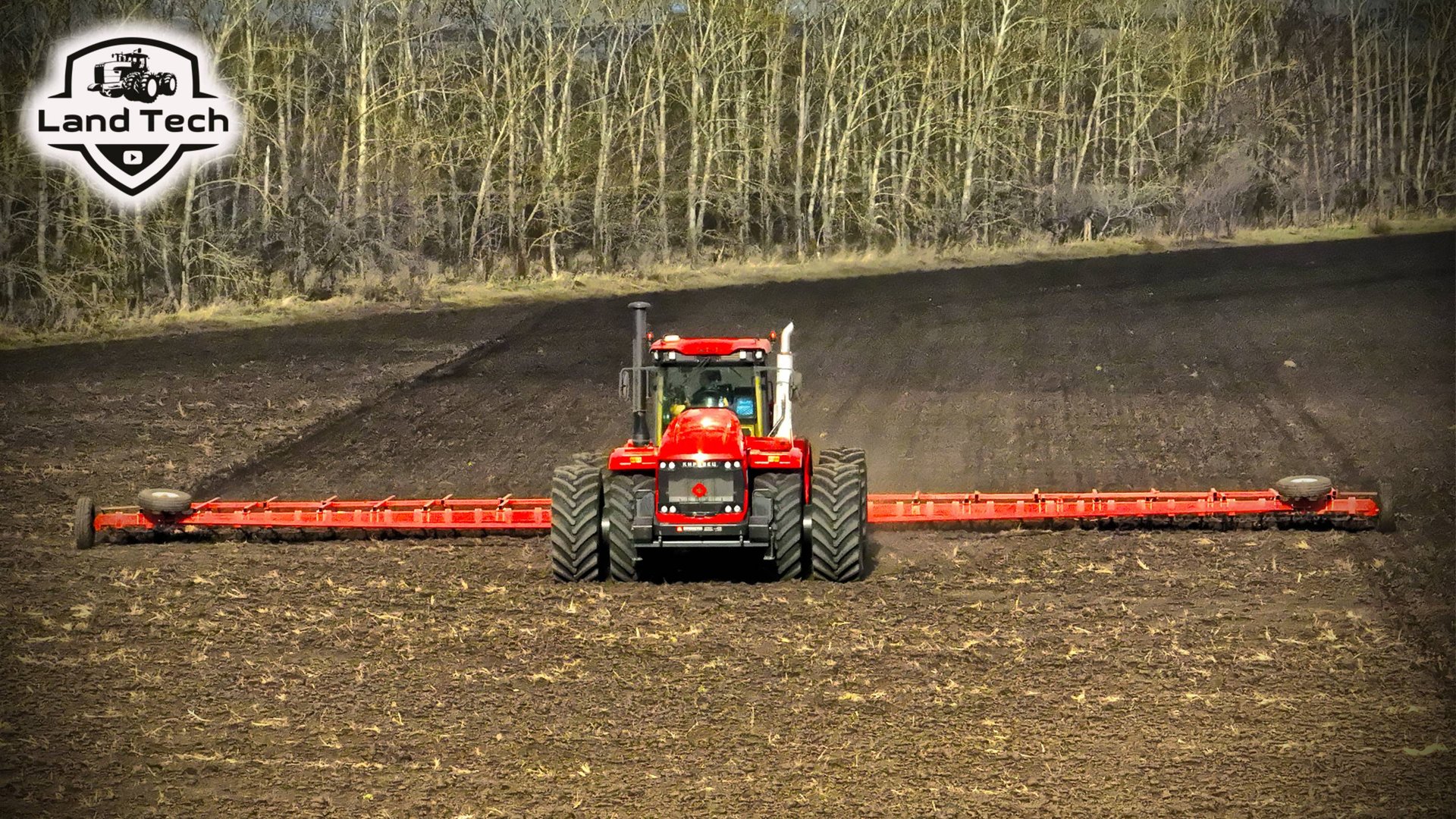 Впервые сел за трактор и тут такая мощная машина! Кировец К-743М и борона РАДУГА-21! смотреть онлайн