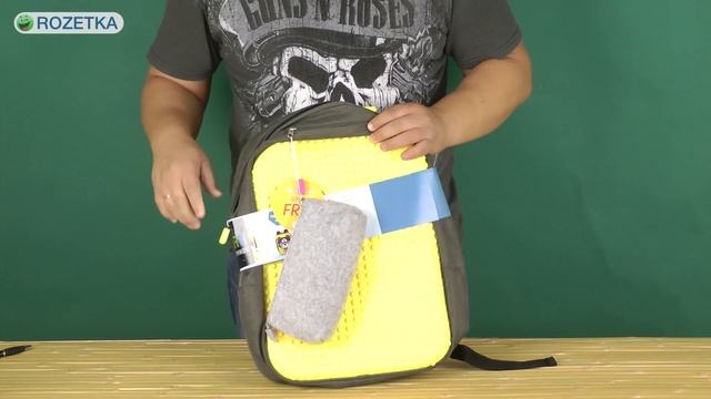 Распаковка Upixel Classic Черный с желтым 6955185809198 смотреть онлайн