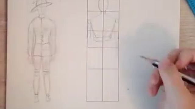 как нарисовать манекен смотреть онлайн
