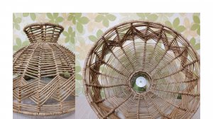 АБАЖУР с зигзагами ( Часть 1) Оплетаю основу/каркас