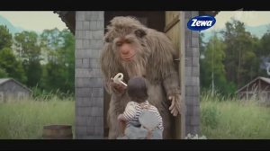 Рекламный ролик Zewa Deluxe со снежным человеком