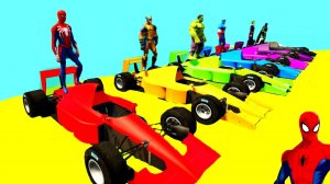 Мультики про цветные МАШИНКИ с супергероями преодолевают препятствия Мультик для Детей