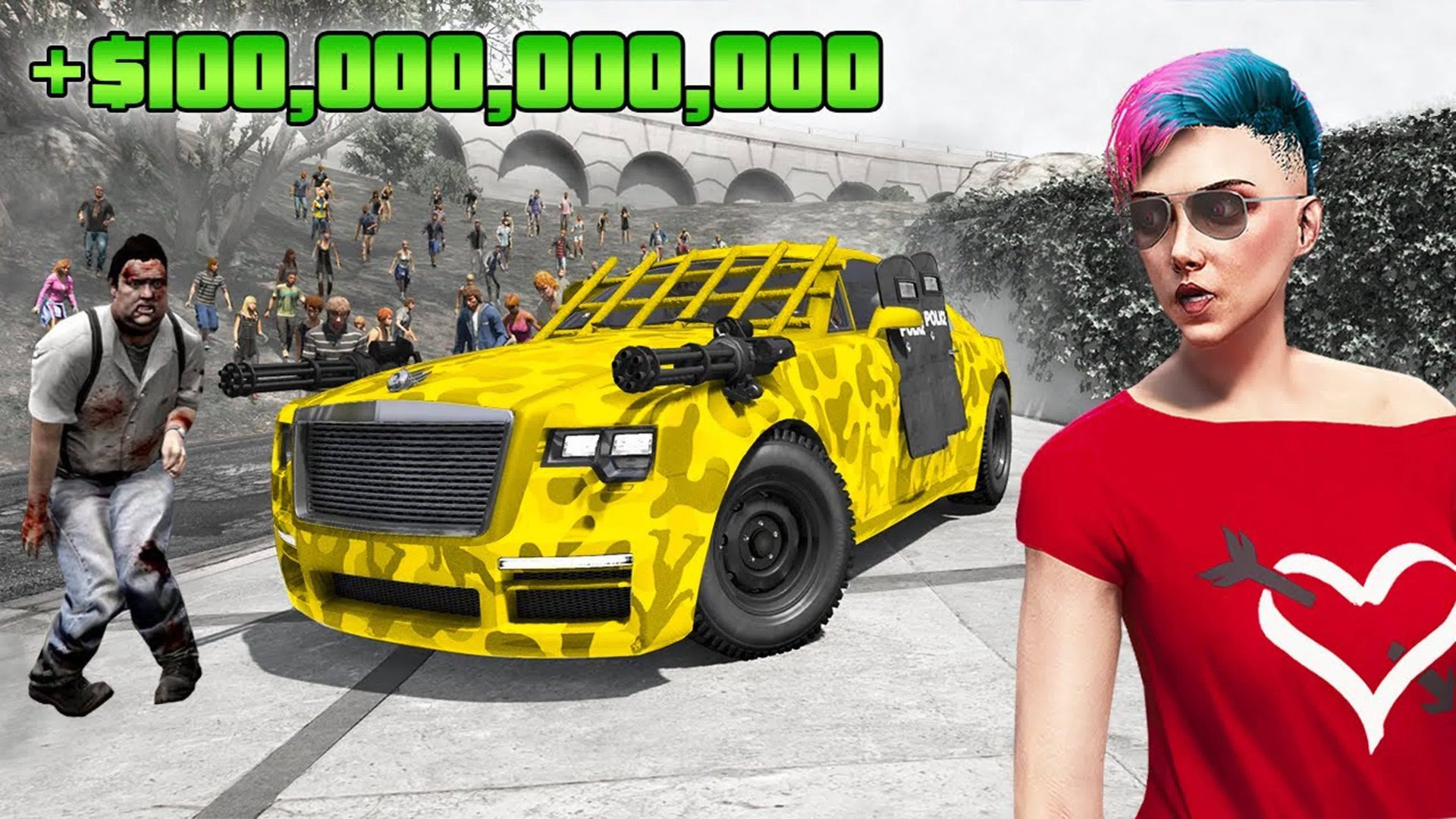 Зомби в гта 5, но Я миллиардер! ГТА 5 Онлайн! (GTA 5 Online) смотреть онлайн