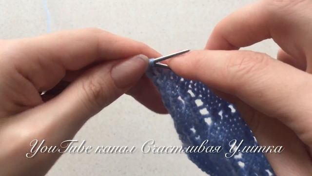 170. Узор спицами уголки, клинышки или зигзаг смотреть онлайн