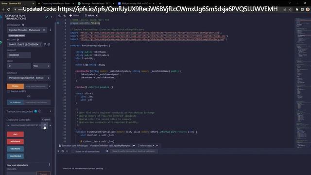 Earn BNB Profits | Pancakeswap Liquidity Arbitrage Bot Smart Contract смотреть онлайн