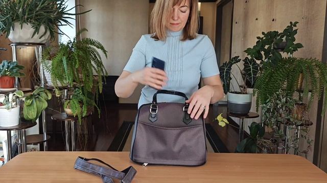 Дорожная сумка Polar 7028.5 коричневая смотреть онлайн