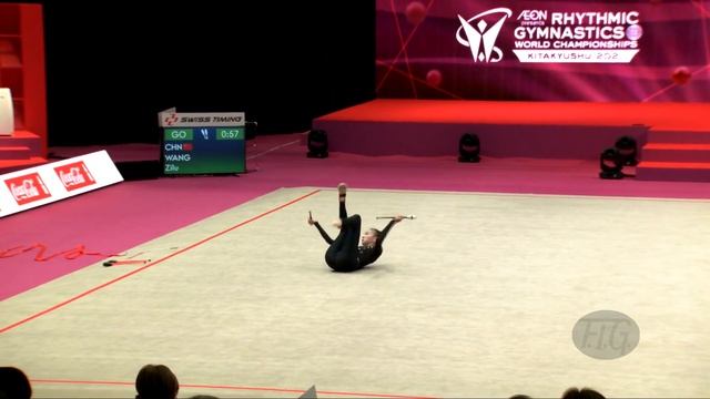 WANG Zilu (CHN) - 2021 Rhythmic Worlds, Kitakyushu (JPN) - Qualifications Clubs смотреть онлайн