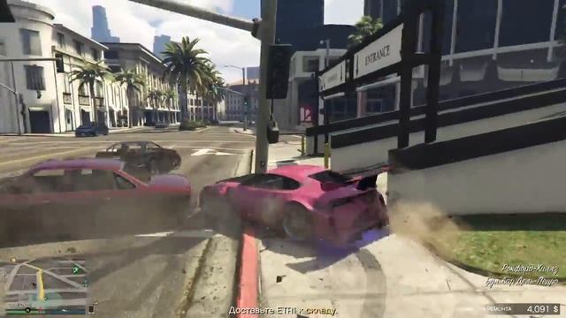 GTA V---cappvdonnv---угон розовой тачки смотреть онлайн