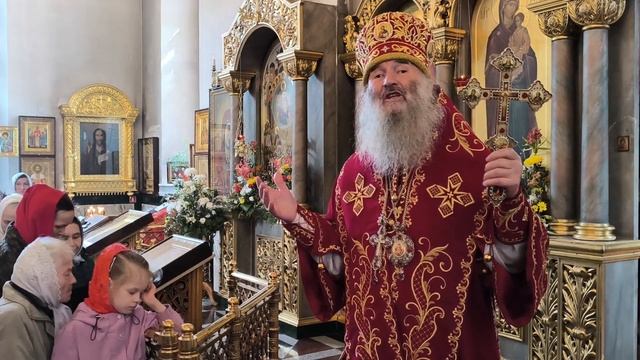 Проповедь митрополита Иоанна в Светлую субботу в Успенском храме г. Йошкар-Олы смотреть онлайн