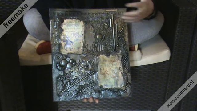 Mixed media wall hanging - FB group Morrisseys Art & Crafts. theme: Alice in Wonderland смотреть онлайн