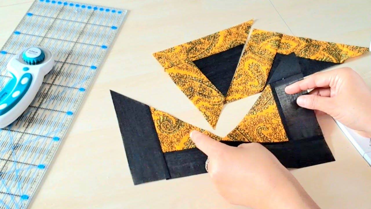 Быстрая и простая техника - квадрат для пэчворка. смотреть онлайн