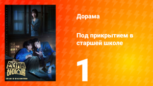 Под прикрытием в старшей школе 1 сезон 1 серия