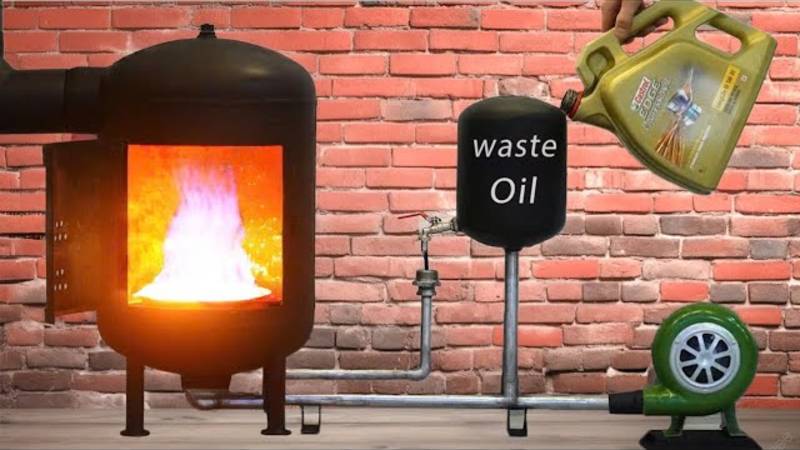 Печь на отработанном масле своими руками смотреть онлайн