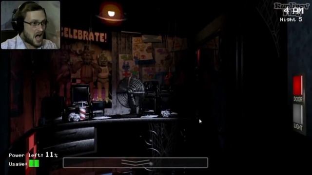 Смешные моменты из видео про фнаф (5 ночь) смотреть онлайн