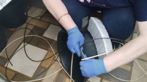 Кашпо из ротанга методом осьминожка