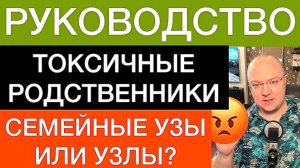 ТОКСИЧНЫЕ РОДСТВЕННИКИ: РУКОВОДСТВО ПО ОБЩЕНИЮ | СЕМЕЙНЫЕ УЗЫ ИЛИ УЗЛЫ?