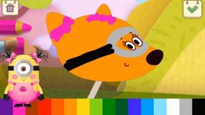 Ми-ми-мишки в костюмах Миньонов. Нарисуй Костюмы для Кеши, Цыпы, Лисички - Мультик-Игра