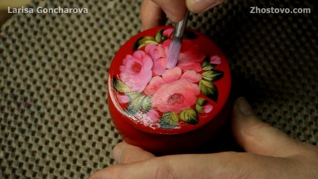 Жостово. Миниатюра. Шкатулка. Жостовская роспись по дереву от Ларисы Гончаровой