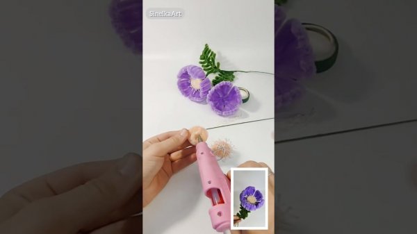 Цветы из синельной проволоки / Pipe Cleaner /  DIY / Tutorial / Синельная проволока мастер класс