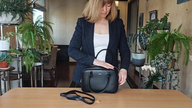 Женская сумка Pola 2438 черная смотреть онлайн