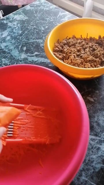 Салат из печени и моркови!) К обеду, или ужину самое то!) 💯😀🤗👍👌