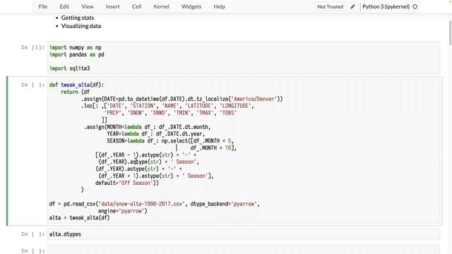 088. Load CSV data into a Pandas dataframe and cleaning it смотреть онлайн