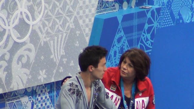 Sochi 2014 Patrick Chan kiss&cry after FS 00723 смотреть онлайн