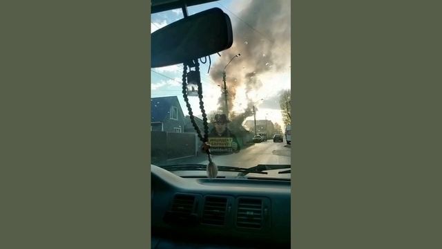 Пожар на Антона Петрова в Барнауле смотреть онлайн