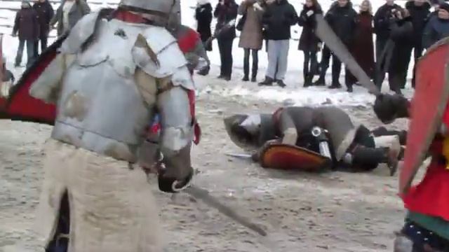 Зимний фестиваль в Гродно, день 2, второй бугурт смотреть онлайн