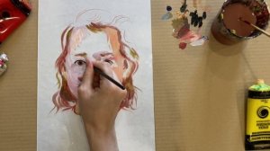 ПОРТРЕТ АКРИЛОМ | РИСУЮ НА СТЕКЛЕ