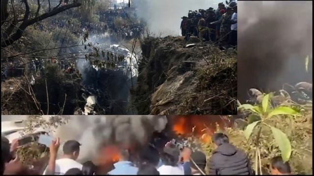 Авиакатастрофа рейса 9N-ANC ATR72-212A в Покхаре(Непал) #авиация #непал #самолеты #авиакатастрофа