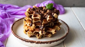 🍌 Творожные вафли с бананом — быстрый завтрак для всей семьи вместо сырников!