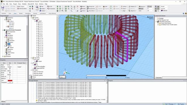 Ansys Maxwell - Intro 2, 3D Analysis смотреть онлайн