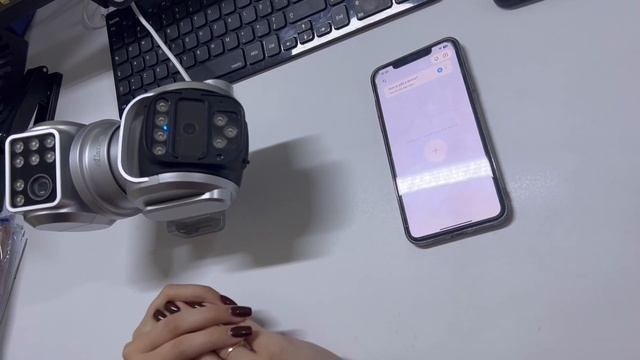 Camera de supraveghere WIFI 4K, 8MP, 2 lentile, Control din aplicatie, Urmarire automata смотреть онлайн