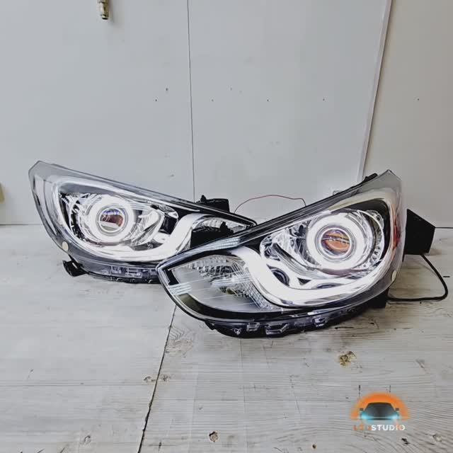 Hyundai Solaris тюнинг фары светодиодные смотреть онлайн