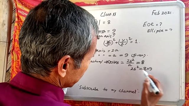 203 # viral || mod focus is 8. major axis is 18. Equation of Ellipse=? class 11. смотреть онлайн