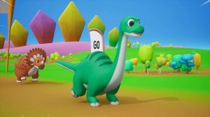 Легкая атлетика динозавров - кто победит? Смешные видео про динозавров Динозавр Мультфильмы Комедия