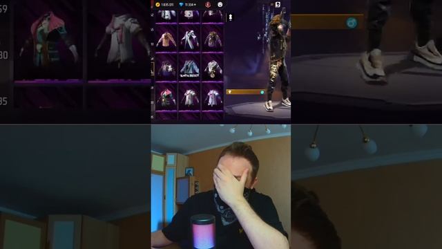 Собрал сет с ЗАКРЫТЫМИ Глазами ЧЕЛЛЕНДЖ в фри фаер #FreeFire #shorts #фрифаер #ffshorts #ff #ytshots