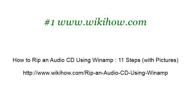 How-To Rip Music Into Winamp смотреть онлайн