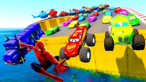 Тачки Диснейленд Монстр Маккуин Грузовик и Друзья Горячие Колеса Мультики для детей