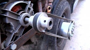 Мотор стиралки на колесо АВТО!