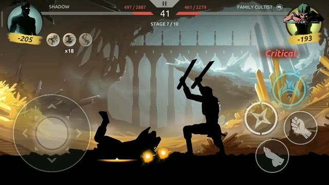 Любовная история носорога и птички Shadow Fight Shades прохождение смотреть онлайн
