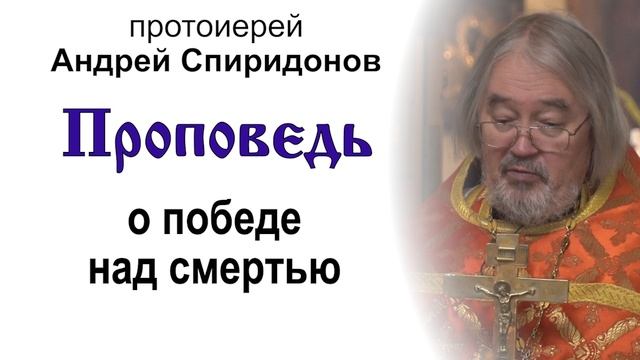Проповедь о победе над смертью (2025.04.28). Протоиерей Андрей Спиридонов смотреть онлайн