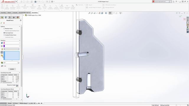 What's New in SOLIDWORKS SIMULATION 2020 - Free Body Forces in NL Studies смотреть онлайн