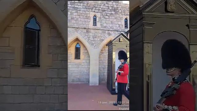 Караульный гарнизона у королевского дворца Виндзор. смотреть онлайн