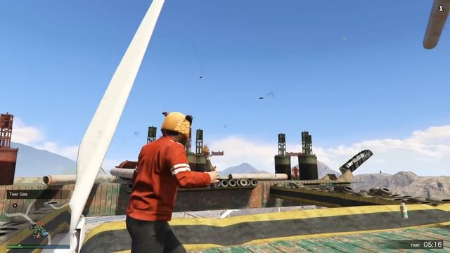 GTA5 Online Funny Moments - Return of Unfair Windmill Dodgeball! смотреть онлайн