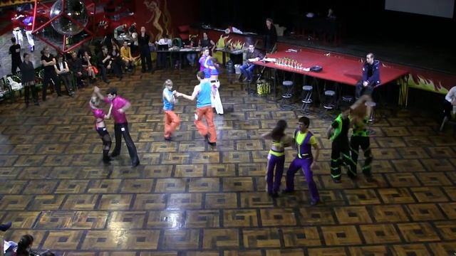 Чемпионат Сибири по Хастлу-2014. Д класс. финал, общий заход.