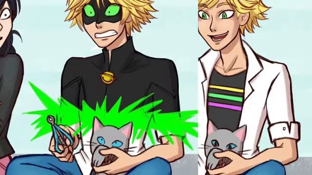 Комикс Леди баг и Супер кот//когти