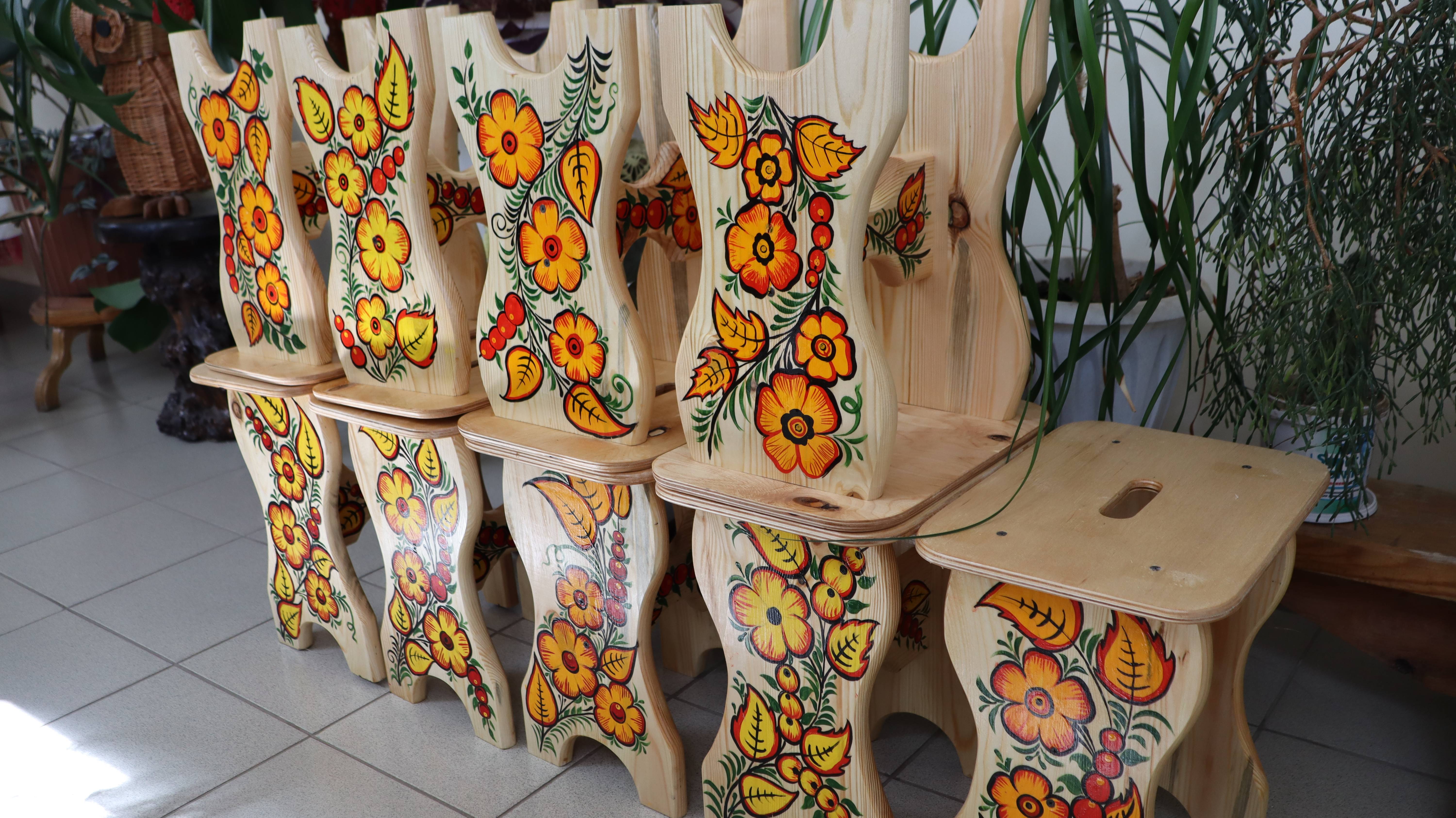 Декоративная роспись табурета смотреть онлайн